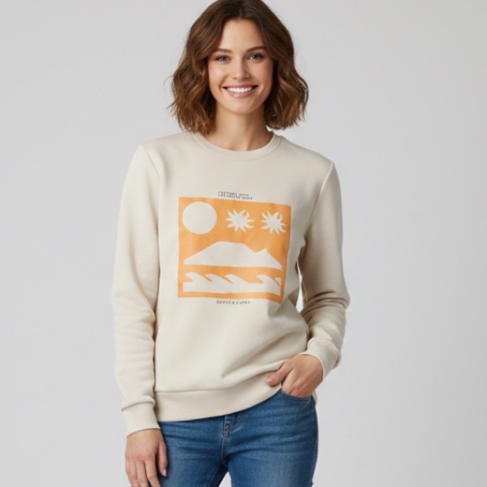 Scotch & Soda Letters From the South Seas Paradise Seeker Crewneck size medium